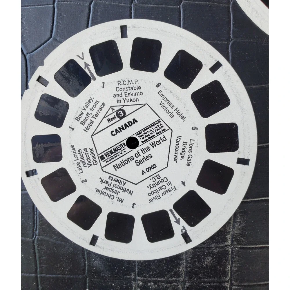 Vintage • View Master 3-D Tour- Canada - 3‎ Reels/21 Pictures